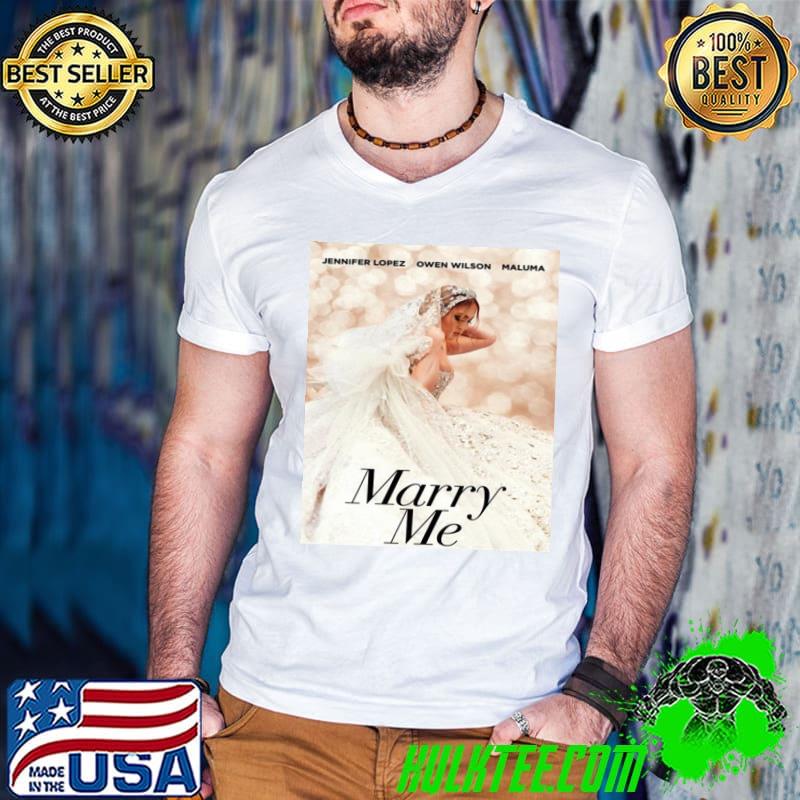 Jennifer lopez wedding dress marry me movie shirt