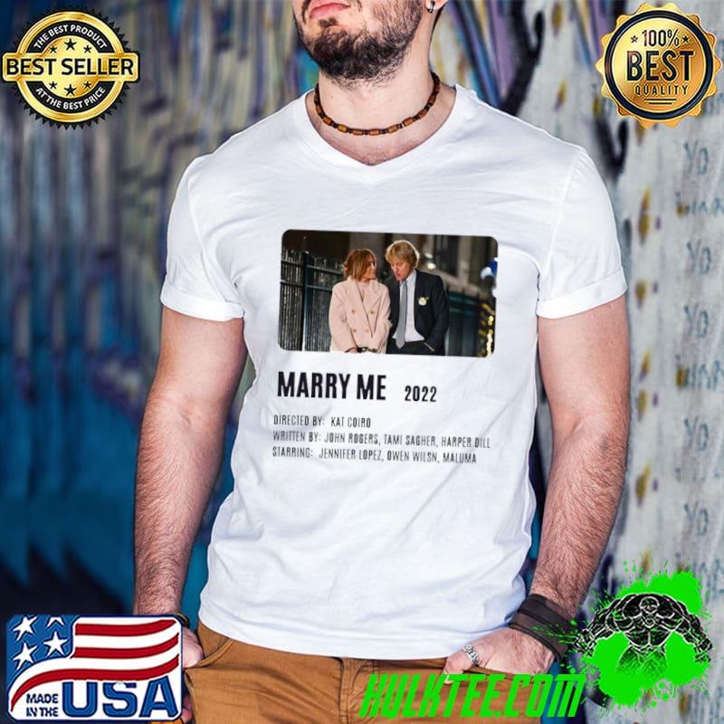 Jlo and owen wilson marry me movie 2022 shirt
