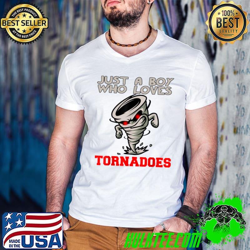 Just A Boy Who Loves Tornadoes - Hurricane Weather Chaser T-Shirt