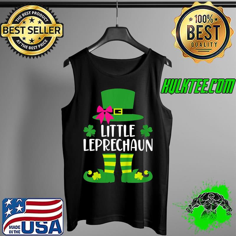 Kids Little Leprechaun with Pink Bow for Girls St Patricks Day T-Shirt Tank Top Kids Little Leprechaun with Pink Bow for Girls St Patricks Day T-Shirt Tank Top