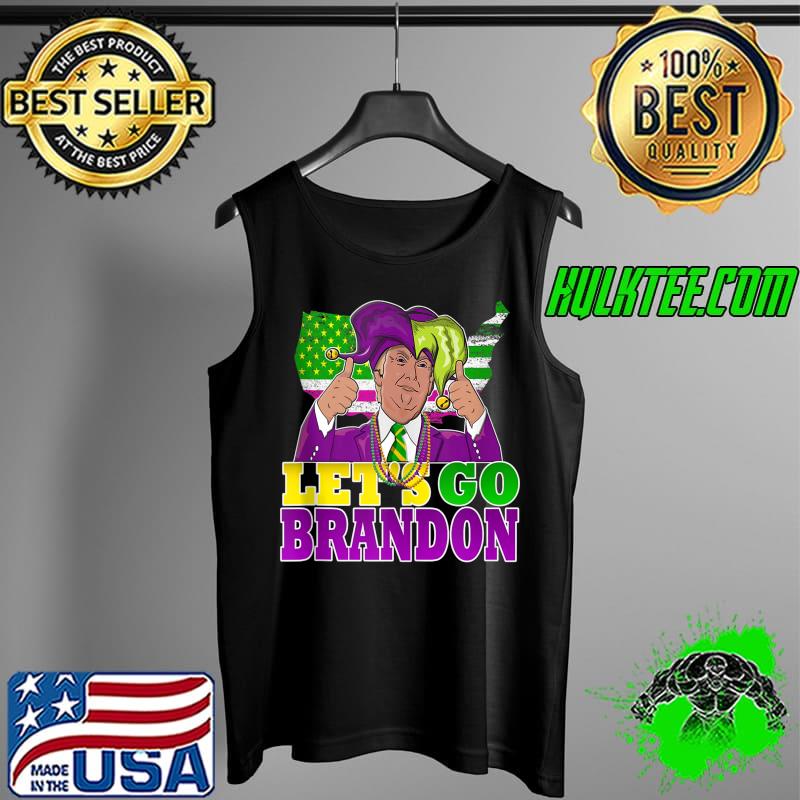 Let's Go Brandon Mardi Gras Trump Funny Anti-Liberal T- Tank Top Let's Go Brandon Mardi Gras Trump Funny Anti-Liberal T- Tank Top