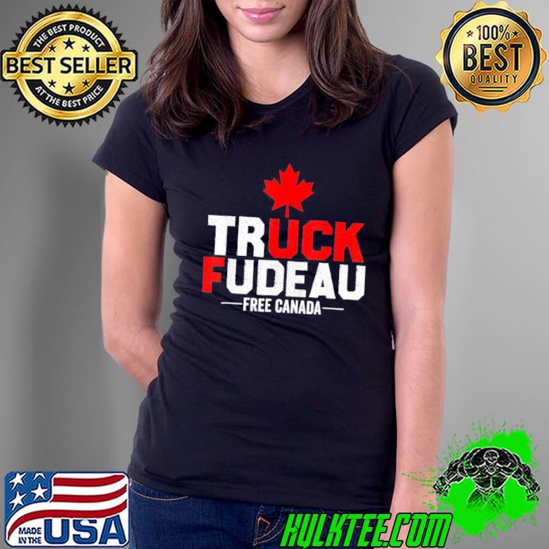 Let's go truck you trudeau usa Canada flag truckers 2022 shirt