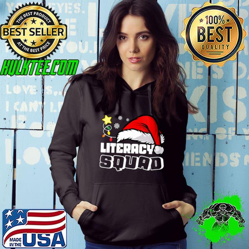 Literacy Reading Squad Funny Group Matching Xmas Christmas T-shirt