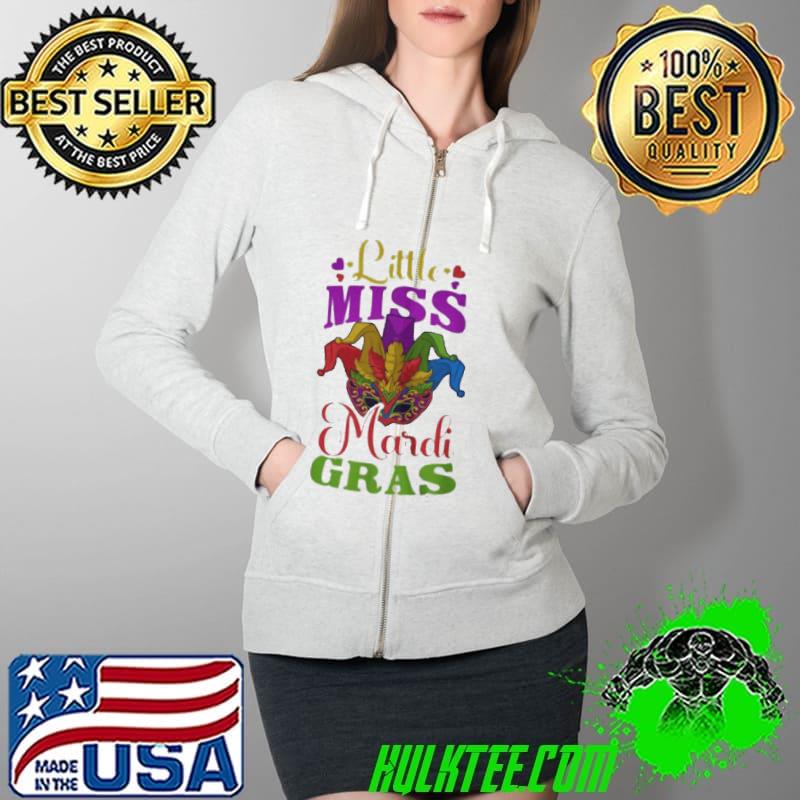 Little miss mardI gras design mardI gras beads Full Zip Hooded Little miss mardI gras design mardI gras beads Full Zip Hooded