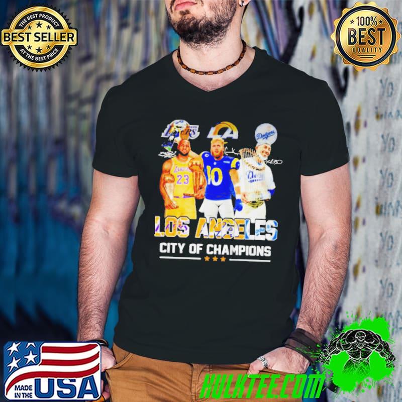 Los angeles city of champions best players signature Guys V Neck Los angeles city of champions best players signature Guys V Neck