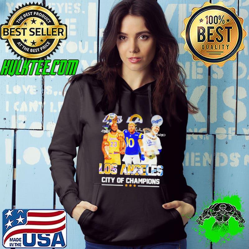 Los angeles city of champions best players signature Hoodie Los angeles city of champions best players signature Hoodie