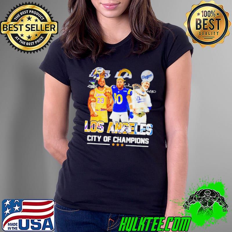 Los angeles city of champions best players signature shirt