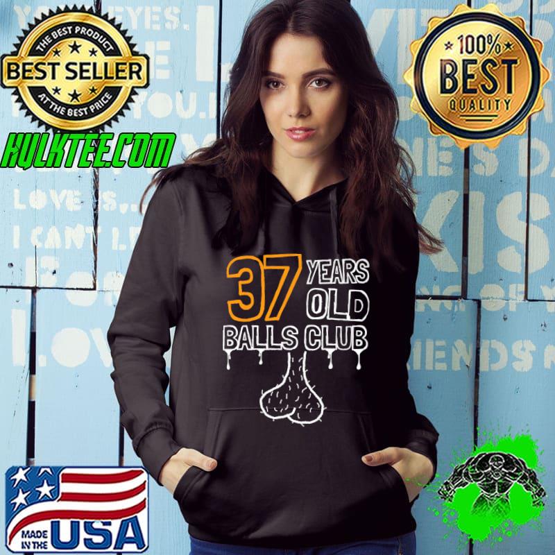 Mens 37th Birthday Old Balls Club 37 Years of Awesome Funny Premium T-Shirt