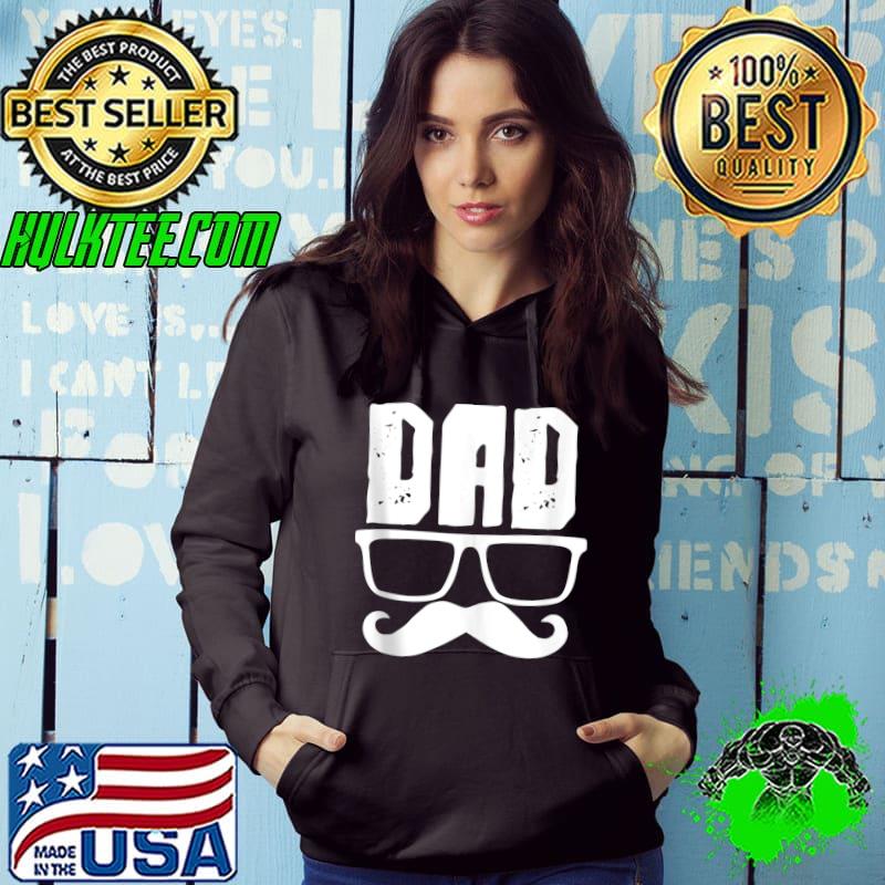 Mens Family Men Papa Mustache Fathers Day Daddy Father Dad T-Shirt