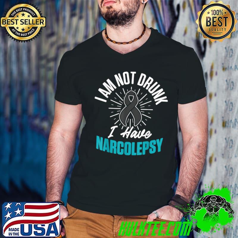 Narcolepsy Awareness Drunk Narcoleptic Warrior Survivor T-Shirt Guys V Neck Narcolepsy Awareness Drunk Narcoleptic Warrior Survivor T-Shirt Guys V Neck