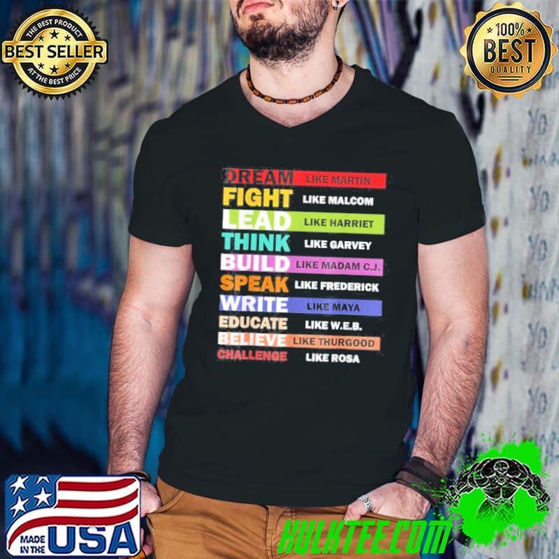 Nice Black Lives Matters Black Leaders Black History Month T-Shirt