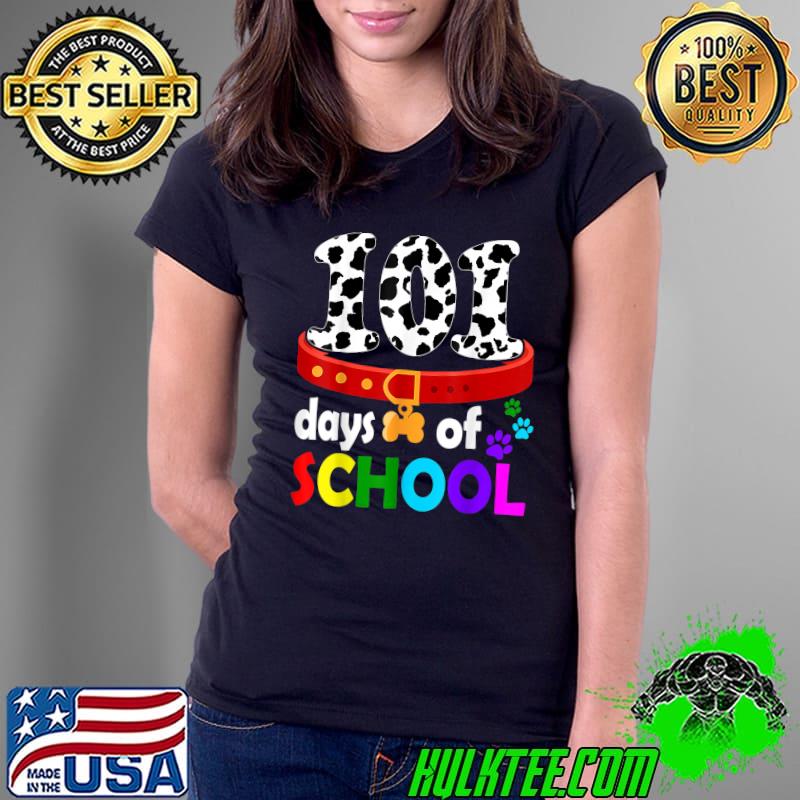 Nice Dalmation Dog 101 Days Of School Tshirt Teachers Kids T-Shirt Ladies Tee Nice Dalmation Dog 101 Days Of School Tshirt Teachers Kids T-Shirt Ladies Tee