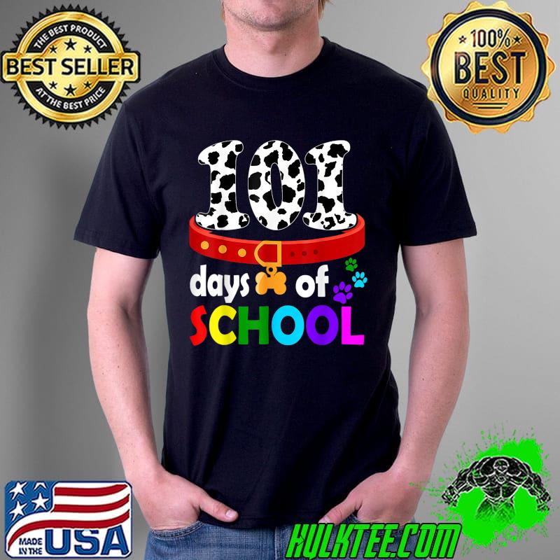 Nice Dalmation Dog 101 Days Of School Tshirt Teachers Kids T-Shirt Unisex Nice Dalmation Dog 101 Days Of School Tshirt Teachers Kids T-Shirt Unisex