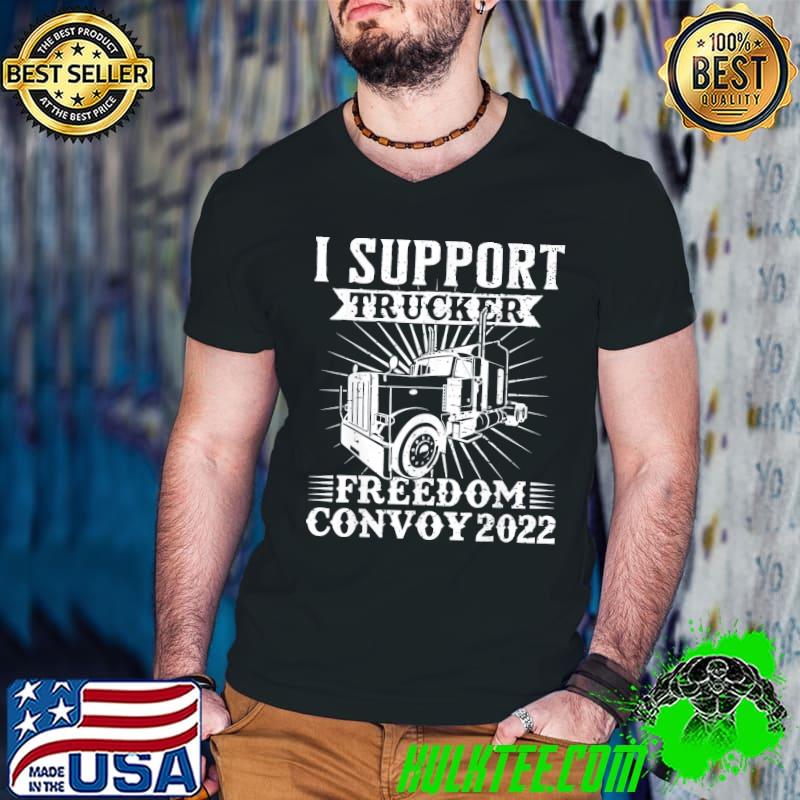 Official Canada Freedom Convoy 2022 Canadian Truckers Support Flag T-Shirt Official Canada Freedom Convoy 2022 Canadian Truckers Support Flag T-Shirt