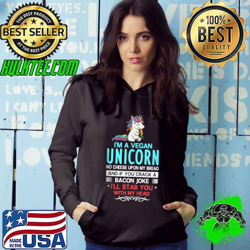 Official Vegan Unicorn Gift Veggie Vegetable Plant T- Hoodie Official Vegan Unicorn Gift Veggie Vegetable Plant T- Hoodie