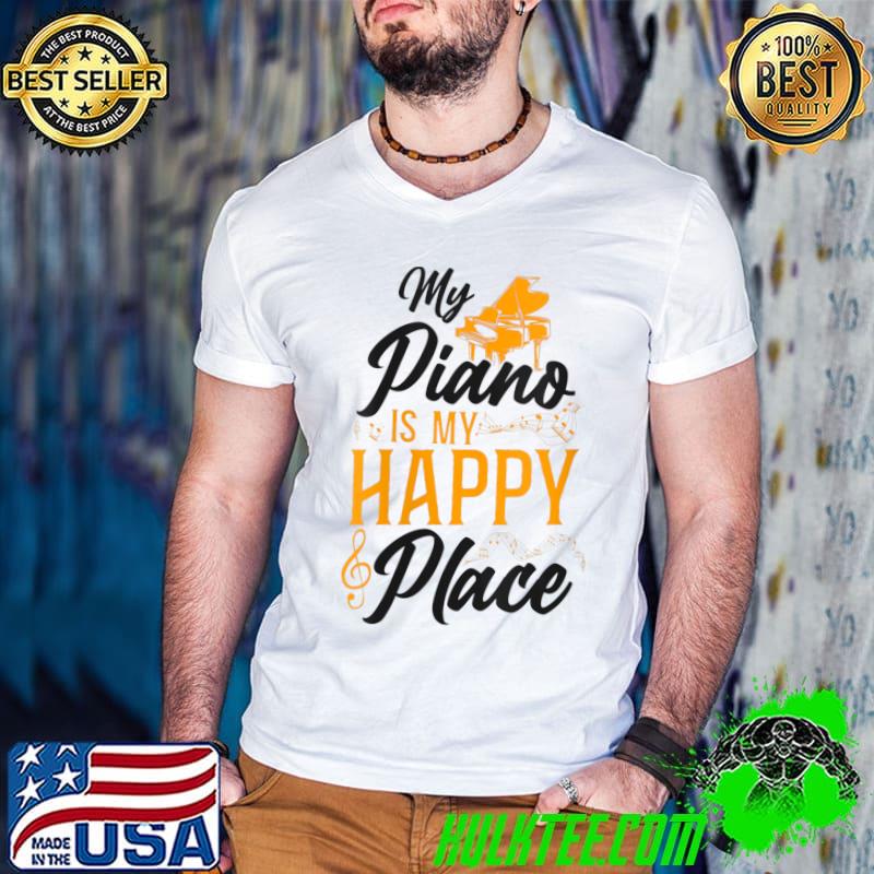 Piano Teacher Pianist Music Notes T-Shirt