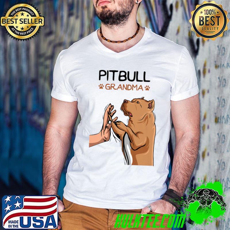 Pittie Grandma Pitbull Dog Mom Women Premium T-Shirt