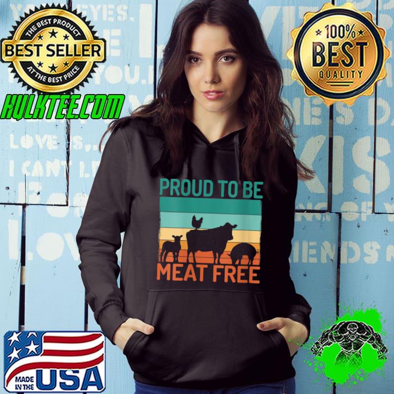 Proud to be Meat free Veggie Lover Vegan T-shirt
