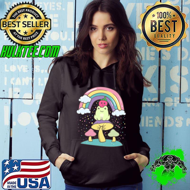 Rainbow Strawberry Frog - Cute Pastel Goth Kawaii Anime T-Shirt