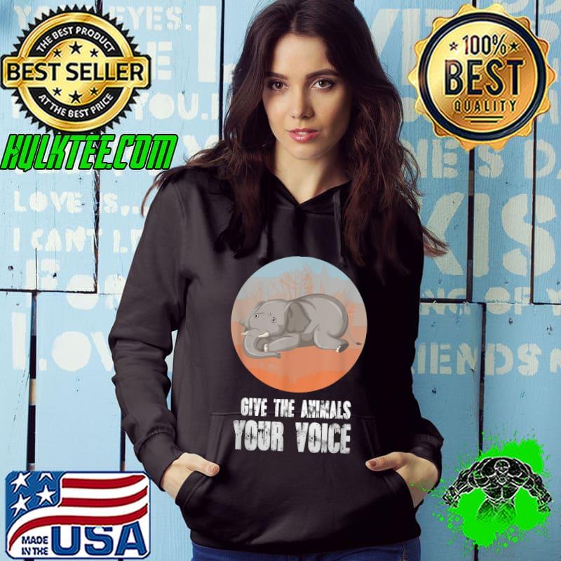 Retro elephant, animal protection, nature conservation T-Shirt