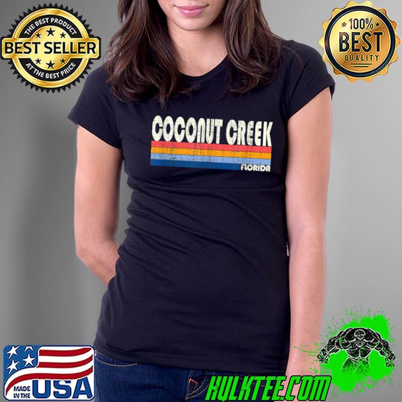 Retro Vintage 70s 80s Style Coconut Creek, FL T-Shirt