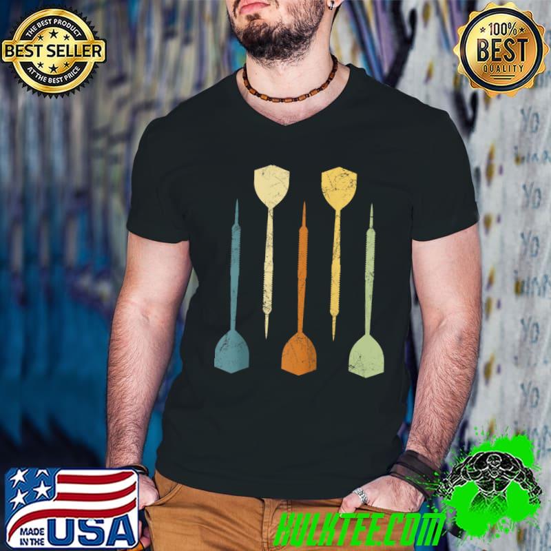 Retro Vintage Darts Dart Dartboard Oche Coach Player t-shirt