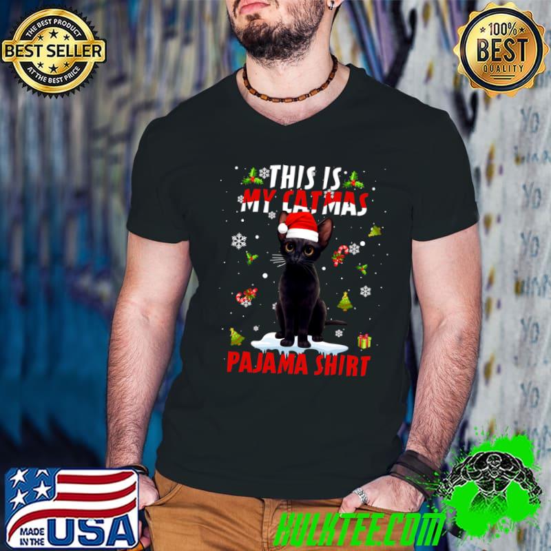 Santa Catmas This Is My Cat Christmas Pajama Classic T-shirt
