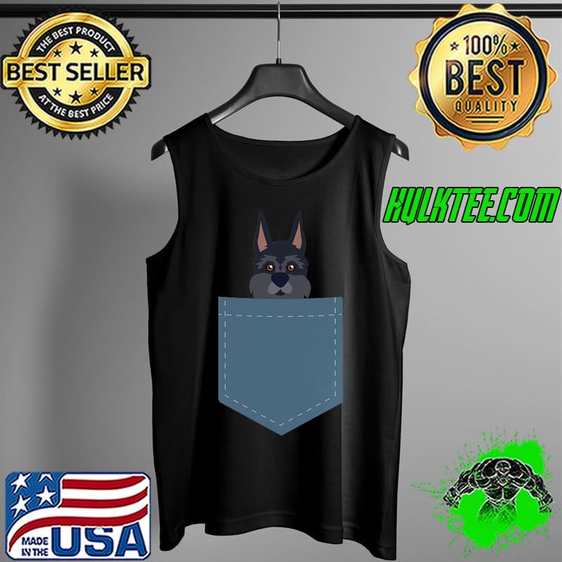 Schnauzer In A Pocket Cute Riesenschnauzer Dog Dogs Gift Premium T-Shirt Tank Top Schnauzer In A Pocket Cute Riesenschnauzer Dog Dogs Gift Premium T-Shirt Tank Top