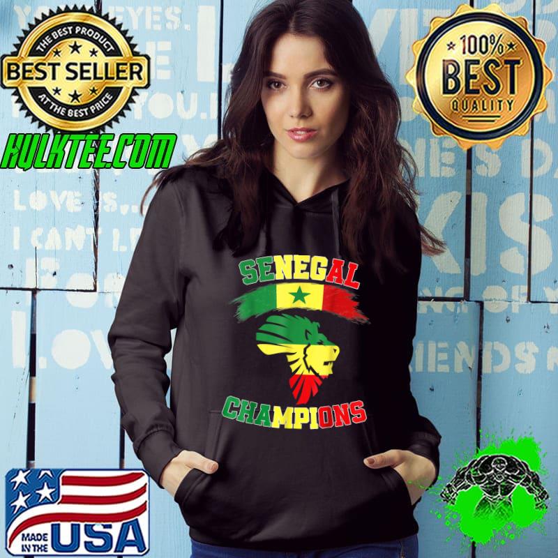 Senegal Champions 2022, Senegalese Soccer Team Flag Senegal T-Shirt