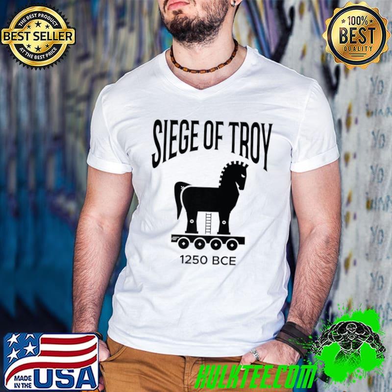 Siege of Troy Trojan Horse Trojan War Greek Mythology Premium T-Shirt