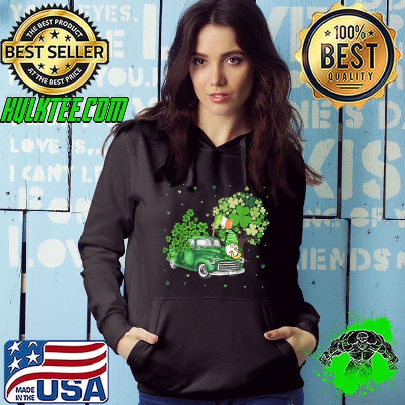 St Patricks Day Truck Gnome Heart Shamrock Clover Boys Girls T-Shirt