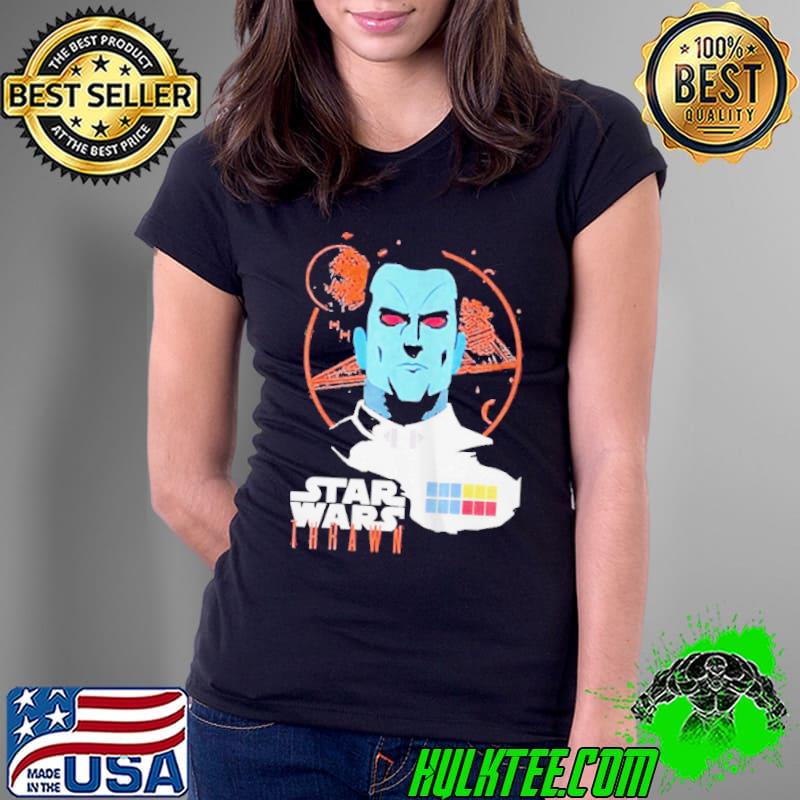 Star wars admiral thrawn head shot graphic shirt