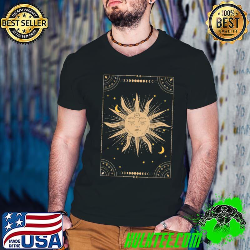 Sun and Moon Cottagecore Aesthetic, Tarot Card Lovers T-shirt