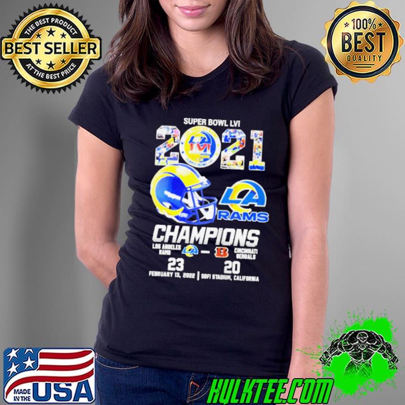 Super bowl lvI 2021 LA rams champions los angeles rams cincinnatI bengals shirt