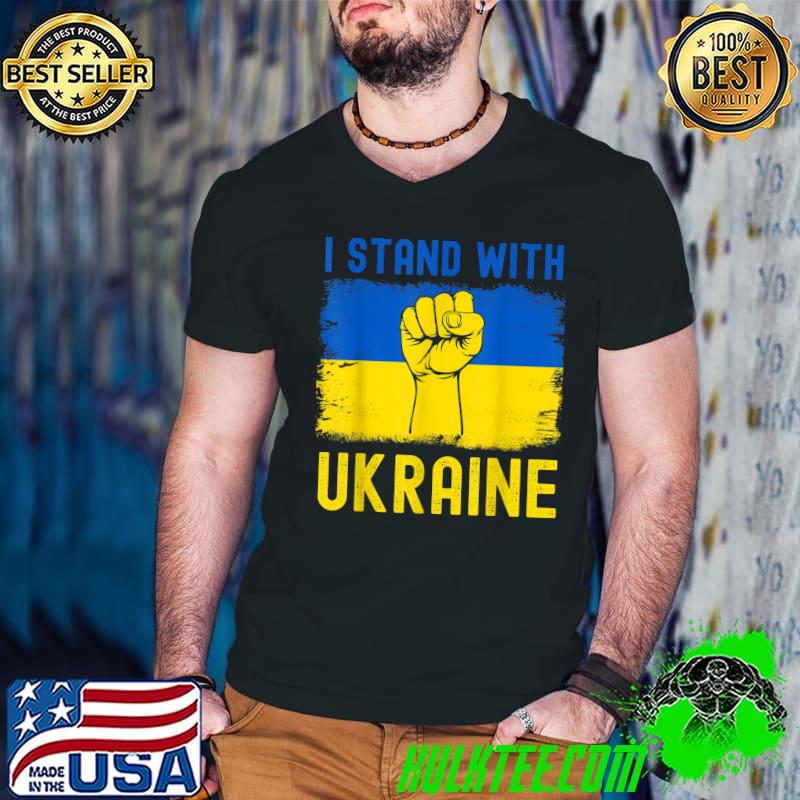 Support Ukraine flag I Stand With Ukraine T-Shirt Guys V Neck Support Ukraine flag I Stand With Ukraine T-Shirt Guys V Neck