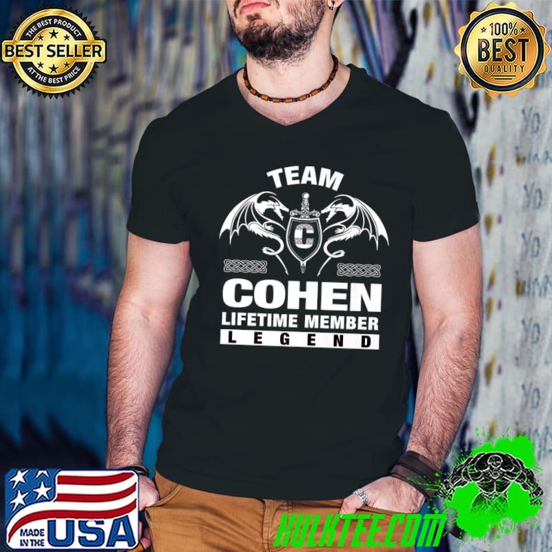 Team COHEN Lifetime Member Gifts Premium T-Shirt Guys V Neck Team COHEN Lifetime Member Gifts Premium T-Shirt Guys V Neck