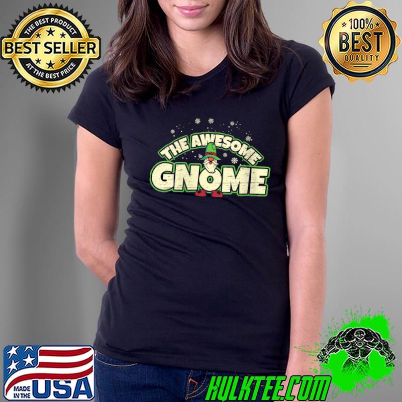 The Awesome Gnome Beard Christmas Season Holidays Art Xmas T- Ladies Tee The Awesome Gnome Beard Christmas Season Holidays Art Xmas T- Ladies Tee