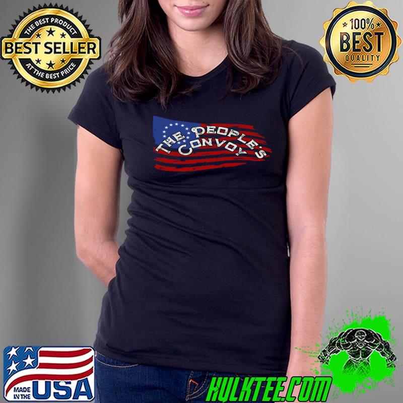 The People's Convoy 2022 USA Truck Driver Freedom Protest T-Shirt Ladies Tee The People's Convoy 2022 USA Truck Driver Freedom Protest T-Shirt Ladies Tee