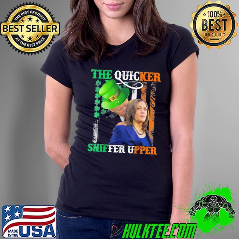 The quicker sniffer upper Biden leprechaun patrick's day shirt