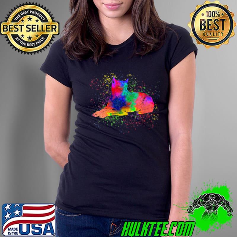This Girl Loves Her Cane Corso Dog Mom Watercolor T-shirt