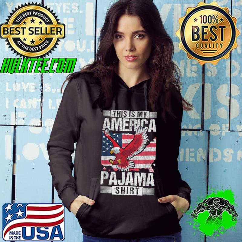 This is America Pajama Eagles American flag T-Shirt