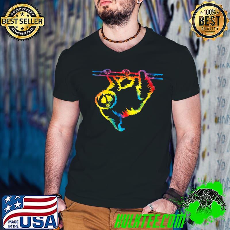 Tie Dye Loris Rainbow Print Galago Potto Hippie Peace Gift T-shirt