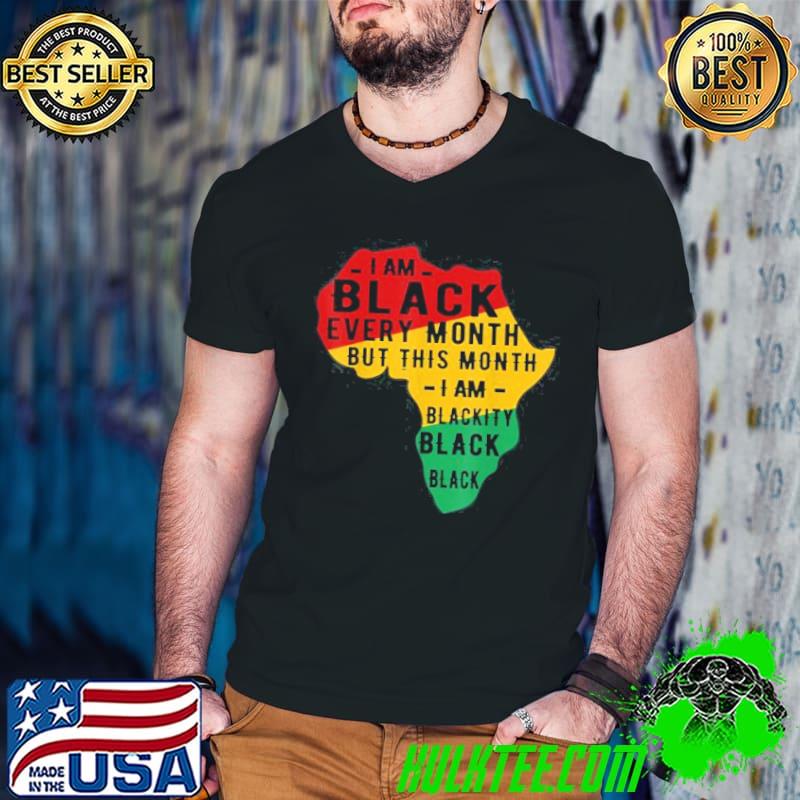 Top Black History Month pajama I Am Black Every Month Black Afro T-Shirt