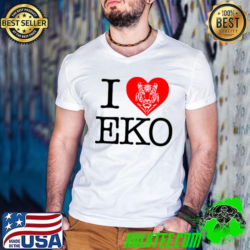 Top I love heart EKO Tiger Gone But Not Forgotten Tiger Lover T-shirt
