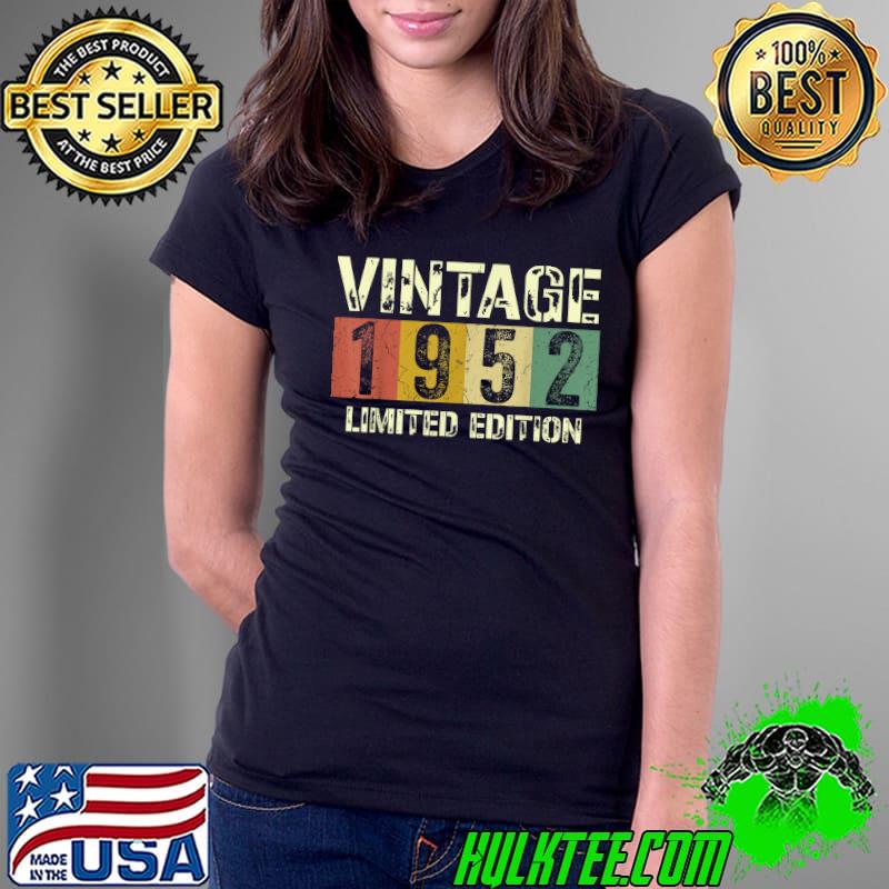 Top Vintage 70 Birthday Decorations Men 70th BDay 1952 Birthday T-Shirt Ladies Tee Top Vintage 70 Birthday Decorations Men 70th BDay 1952 Birthday T-Shirt Ladies Tee