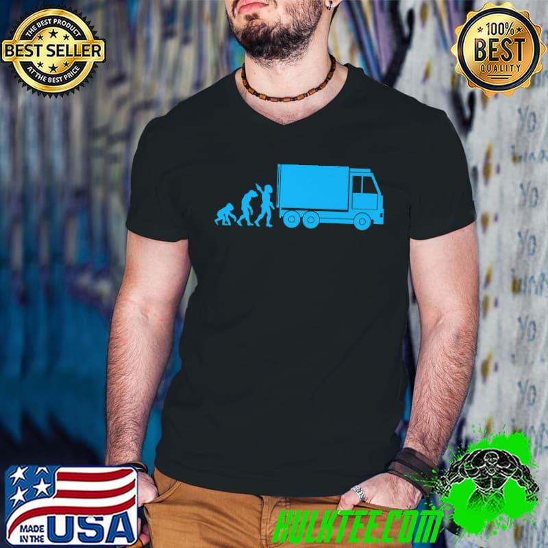 Truck Driver Truck Long Driver Evolution Premium T-Shirt Guys V Neck Truck Driver Truck Long Driver Evolution Premium T-Shirt Guys V Neck