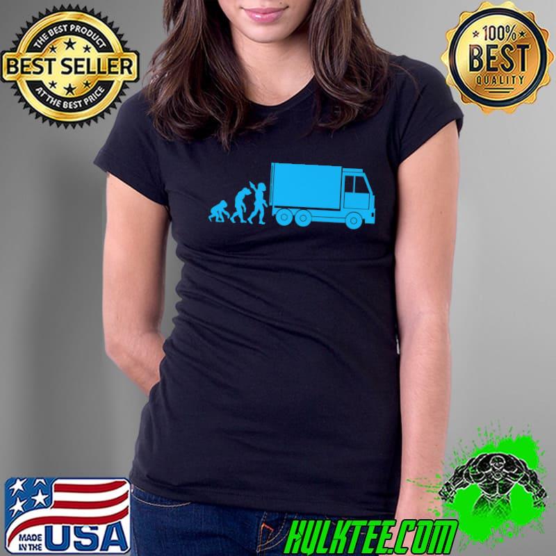 Truck Driver Truck Long Driver Evolution Premium T-Shirt