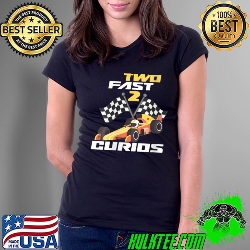 Two Fast 2 Curious Birthday Decorations 2nd Bday 2022 T-Shirt Ladies Tee Two Fast 2 Curious Birthday Decorations 2nd Bday 2022 T-Shirt Ladies Tee