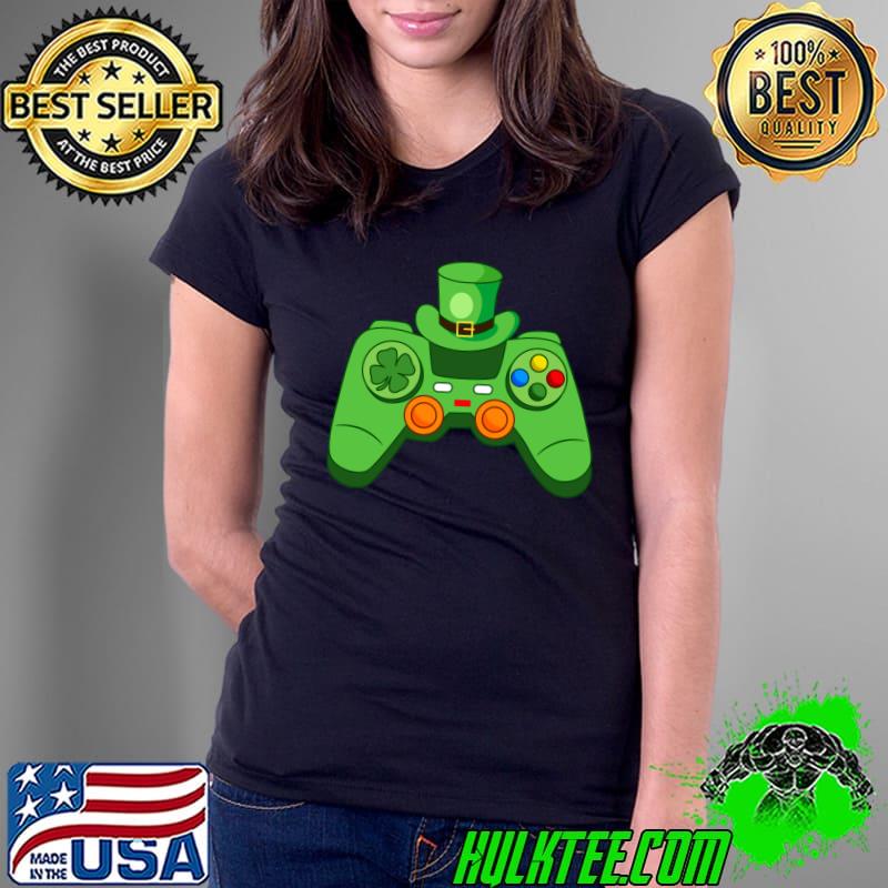 Video Gaming Controller Leprechaun Hat Gamer St Patricks Day T- Ladies Tee Video Gaming Controller Leprechaun Hat Gamer St Patricks Day T- Ladies Tee