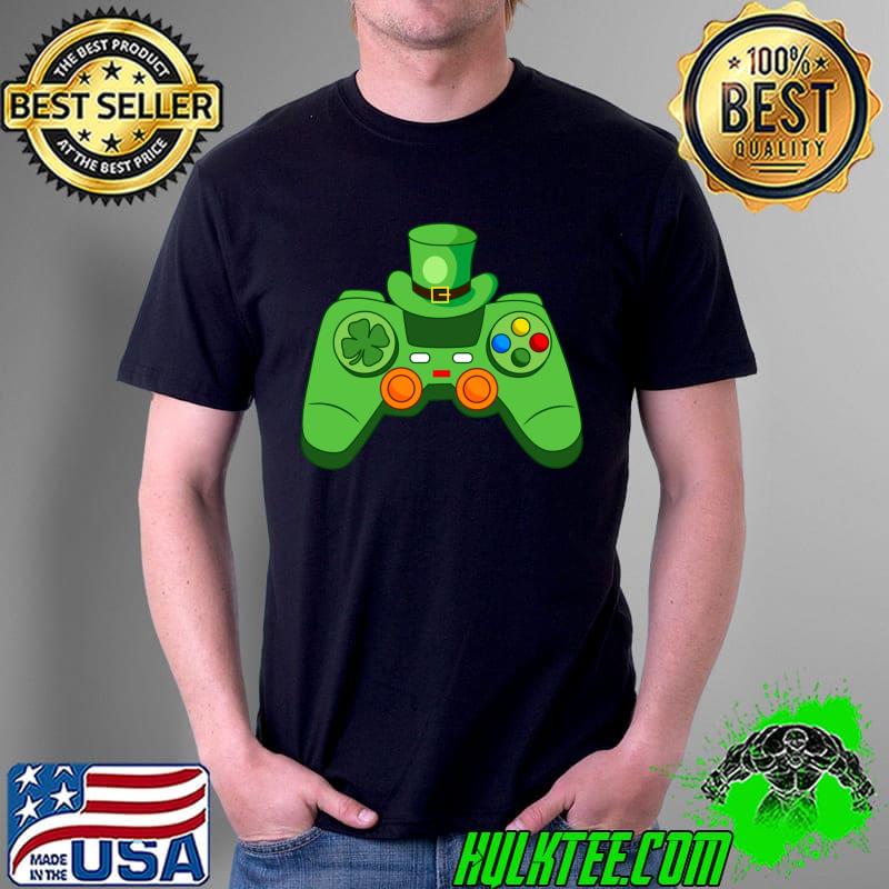 Video Gaming Controller Leprechaun Hat Gamer St Patricks Day T- Unisex Video Gaming Controller Leprechaun Hat Gamer St Patricks Day T- Unisex